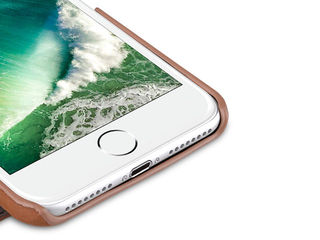 Чехол Melkco Premium Booka Type для Apple iPhone 7 (коричневый матовый, кожаный)