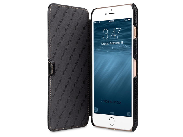 Чехол Melkco Premium Booka Type для Apple iPhone 7 plus (черный, кожаный)