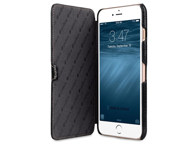 Чехол Melkco Premium Booka Type для Apple iPhone 7 plus (черный, кожаный)