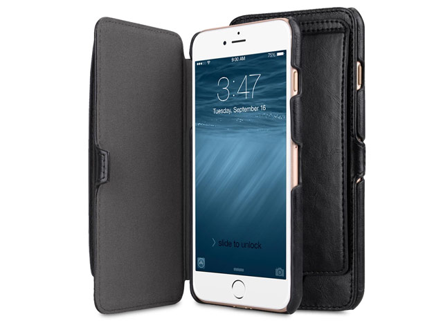 Чехол Melkco Premium Booka Pocket Type для Apple iPhone 7 plus (черный, кожаный)
