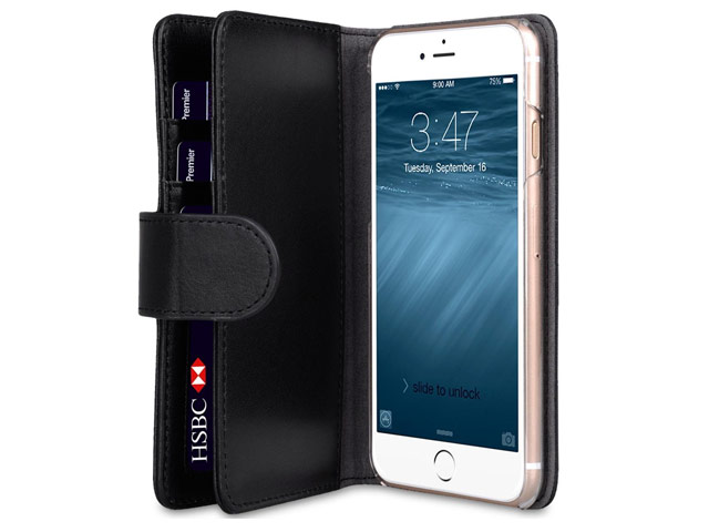 Чехол Melkco Premium Wallet Plus Book Type для Apple iPhone 7 (черный, кожаный)