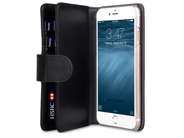 Чехол Melkco Premium Wallet Plus Book Type для Apple iPhone 7 plus (черный, кожаный)