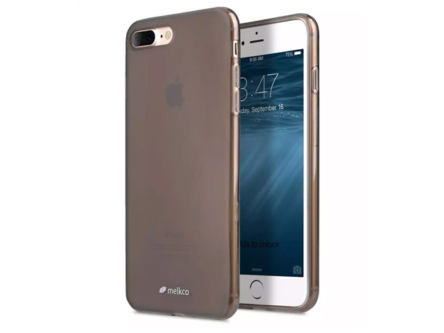 Чехол Melkco Poly Jacket case для Apple iPhone 7 plus (серый, гелевый)