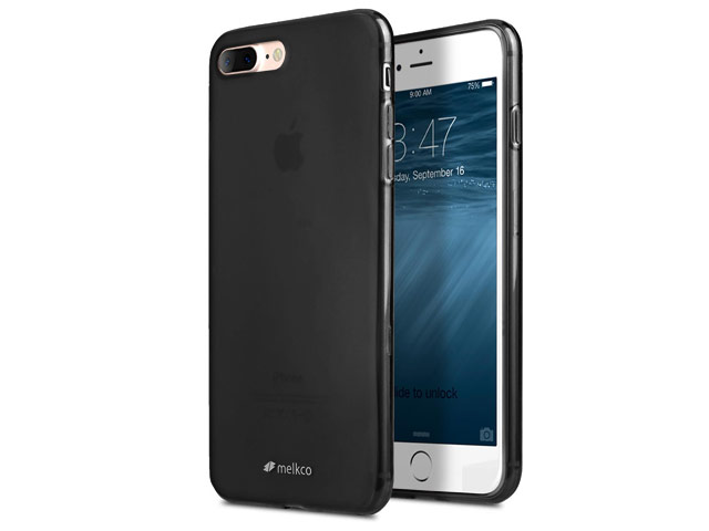Чехол Melkco Poly Jacket case для Apple iPhone 7 plus (черный, гелевый)