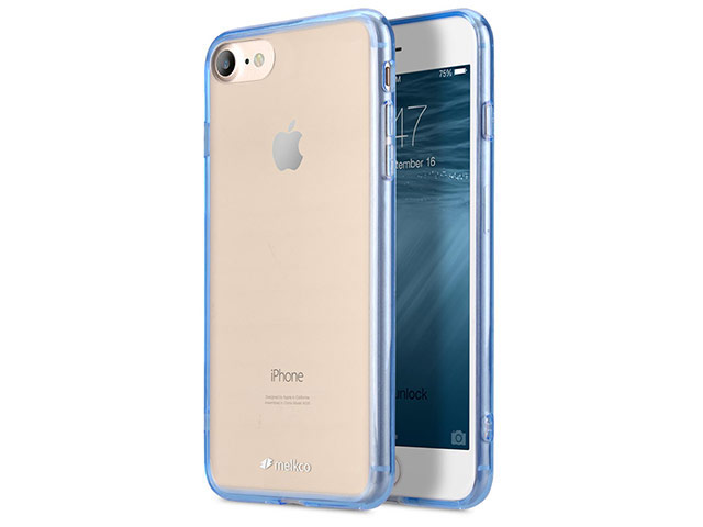 Чехол Melkco PolyUltima case для Apple iPhone 7 (голубой, гелевый)