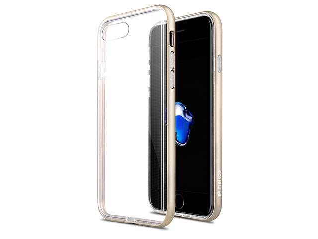 Чехол Melkco Dual Layer Pro case для Apple iPhone 7 plus (золотистый, маталлический)
