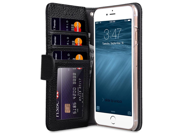 Чехол Melkco Premium Wallet Book ID Slot Type для Apple iPhone 7 (черный, кожаный)