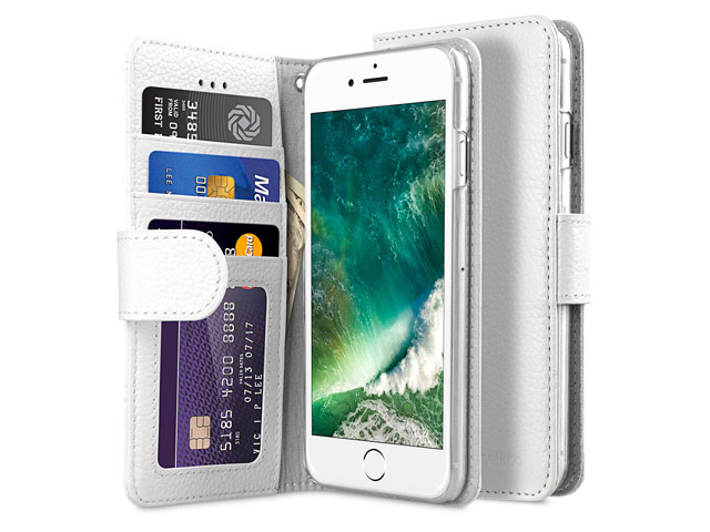 Чехол Melkco Premium Wallet Book ID Slot Type для Apple iPhone 7 (белый, кожаный)