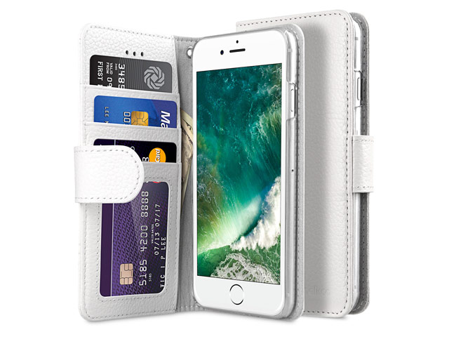 Чехол Melkco Premium Wallet Book ID Slot Type для Apple iPhone 7 (белый, кожаный)