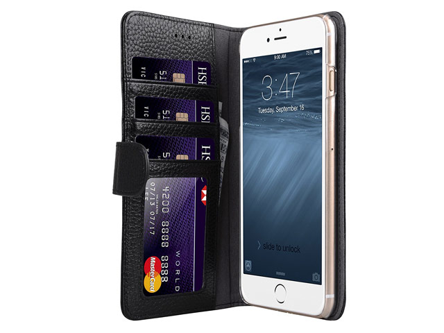 Чехол Melkco Premium Wallet Book ID Slot Type для Apple iPhone 7 plus (черный, кожаный)