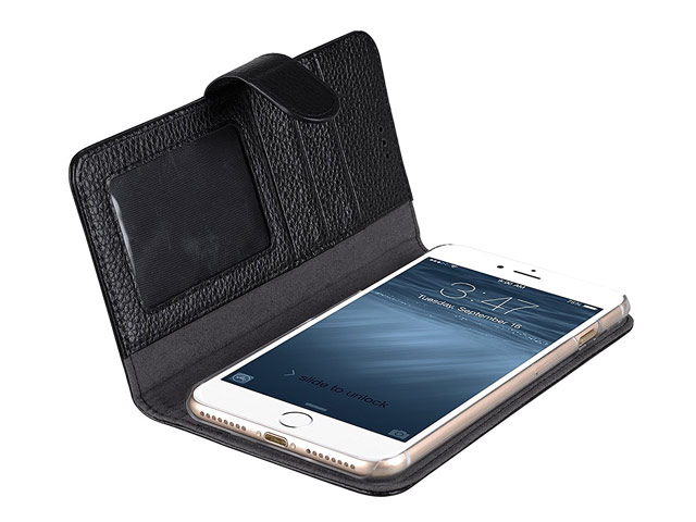 Чехол Melkco Premium Wallet Book ID Slot Type для Apple iPhone 7 plus (черный, кожаный)
