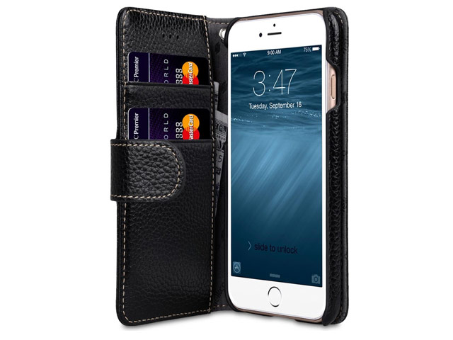 Чехол Melkco Premium Wallet Book Type для Apple iPhone 7 (черный, кожаный)