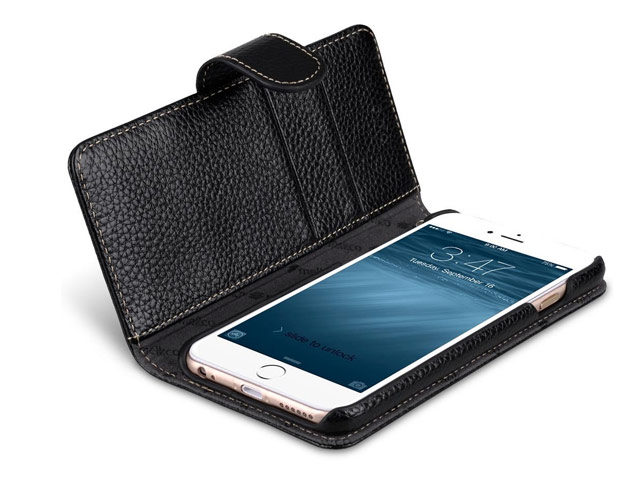 Чехол Melkco Premium Wallet Book Type для Apple iPhone 7 (черный, кожаный)