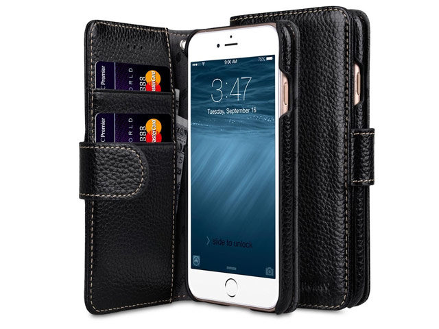 Чехол Melkco Premium Wallet Book Type для Apple iPhone 7 plus (черный, кожаный)