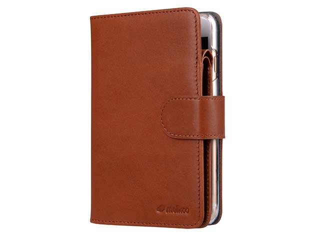 Чехол Melkco Premium B-Wallet Book Type для Apple iPhone 7 (коричневый, кожаный)