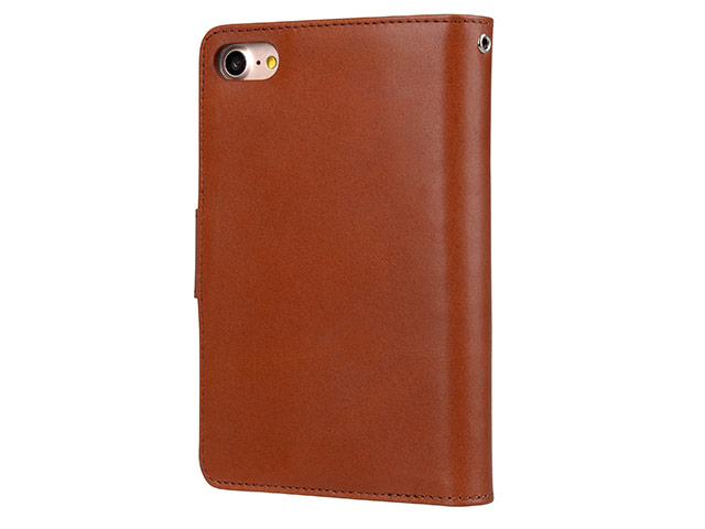 Чехол Melkco Premium B-Wallet Book Type для Apple iPhone 7 (коричневый, кожаный)