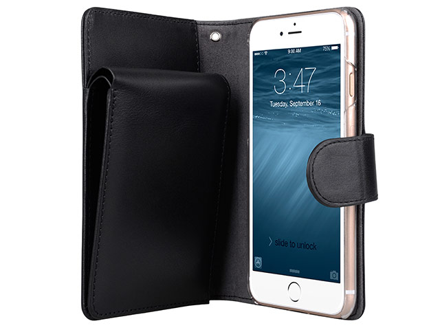 Чехол Melkco Premium B-Wallet Book Type для Apple iPhone 7 plus (черный, кожаный)