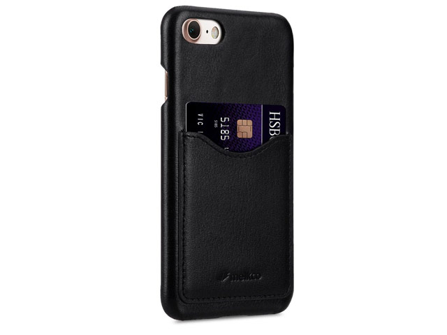 Чехол Melkco Premium Card Slot Snap Cover V2 для Apple iPhone 7 (черный, кожаный)