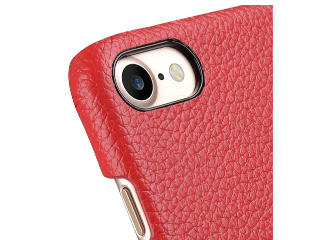 Чехол Melkco Premium Snap Cover для Apple iPhone 7 (красный, кожаный)