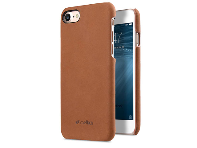 Чехол Melkco Premium Snap Cover для Apple iPhone 7 (коричневый, кожаный)