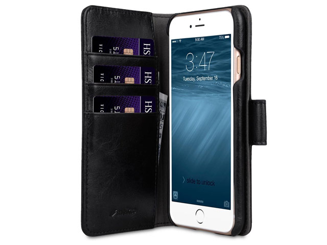 Чехол Melkco Premium Alphard Case для Apple iPhone 7 (черный, 2 в 1, кожаный)