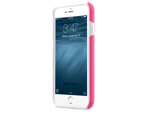 Чехол Melkco Kubalt case для Apple iPhone 7 (розовый/белый, пластиковый)