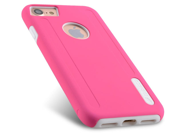 Чехол Melkco Kubalt case для Apple iPhone 7 (розовый/белый, пластиковый)