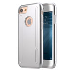Чехол Melkco Kubalt case для Apple iPhone 7 (серебристый/белый, пластиковый)