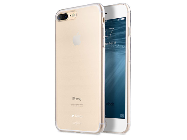 Чехол Melkco Air Superslim case для Apple iPhone 7 plus (прозрачный, гелевый)
