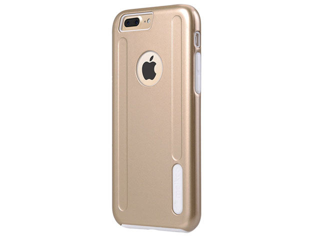 Чехол Melkco Kubalt case для Apple iPhone 7 plus (золотистый/белый, пластиковый)