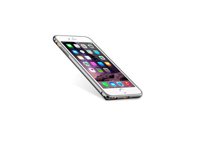 Чехол Melkco Q Arc Aluminium Bumper для Apple iPhone 7 (темно-серый, маталлический)