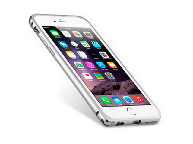 Чехол Melkco Q Arc Aluminium Bumper для Apple iPhone 7 (серебристый, маталлический)