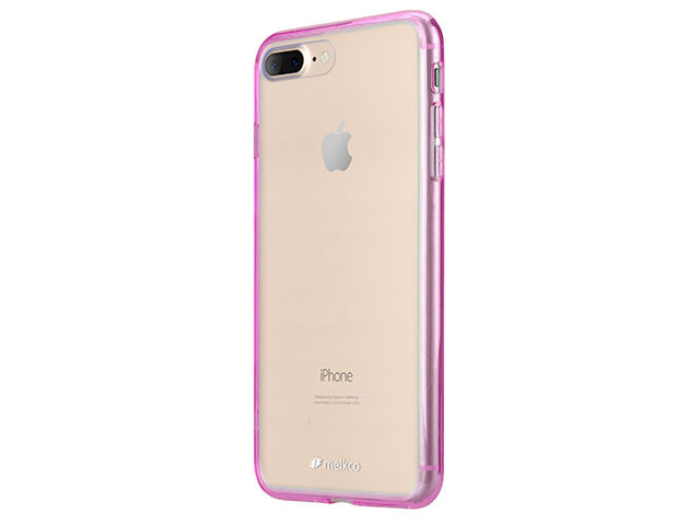 Чехол Melkco PolyUltima case для Apple iPhone 7 plus (розовый, гелевый)