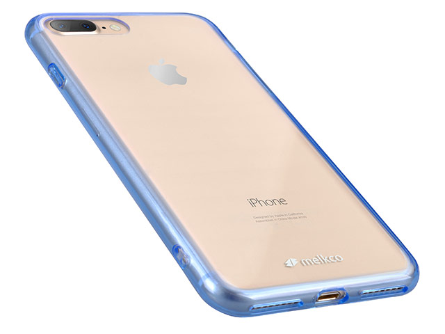 Чехол Melkco PolyUltima case для Apple iPhone 7 plus (голубой, гелевый)