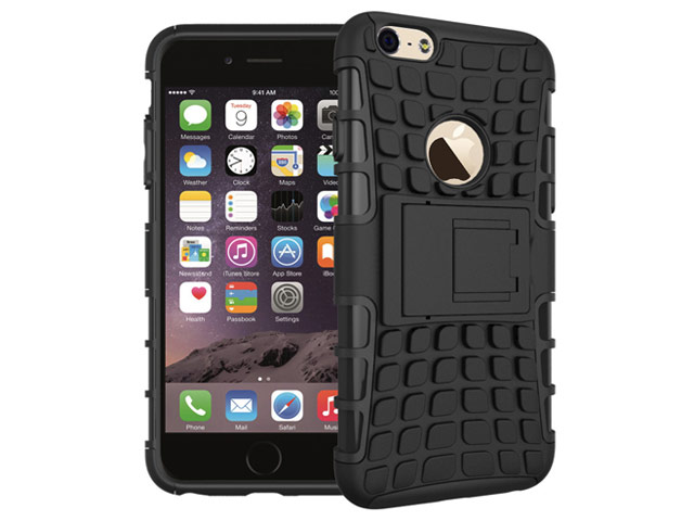 Чехол Yotrix Shockproof case для Apple iPhone 7 (черный, пластиковый)