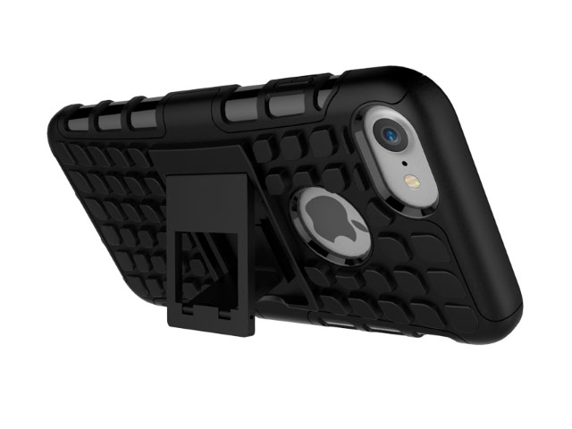 Чехол Yotrix Shockproof case для Apple iPhone 7 (черный, пластиковый)