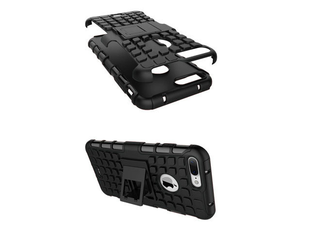 Чехол Yotrix Shockproof case для Apple iPhone 7 plus (черный, пластиковый)