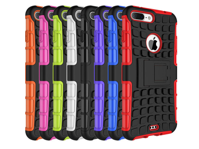 Чехол Yotrix Shockproof case для Apple iPhone 7 plus (черный, пластиковый)