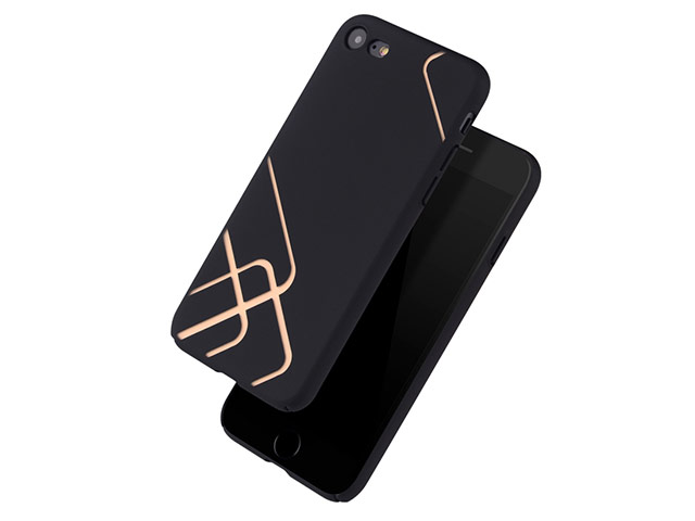 Чехол Azulo Pattern case для Apple iPhone 7 (черный, пластиковый)