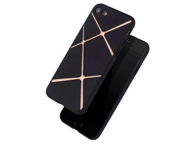 Чехол Azulo X-Line case для Apple iPhone 7 (черный, пластиковый)