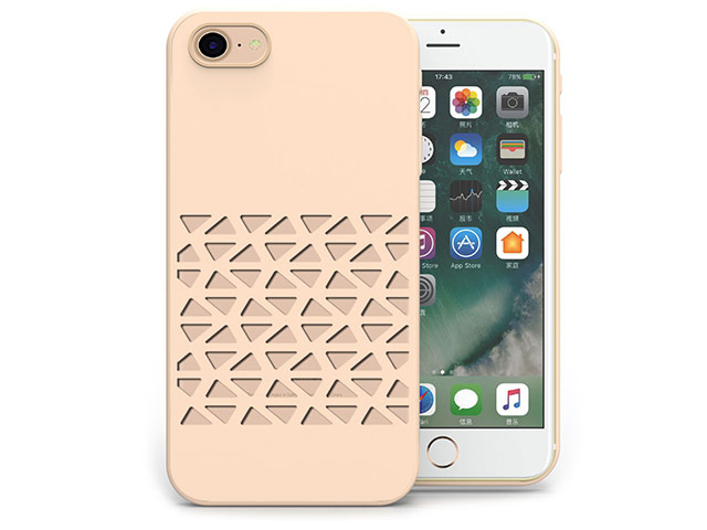 Чехол Azulo Geome case для Apple iPhone 7 (золотистый, пластиковый)