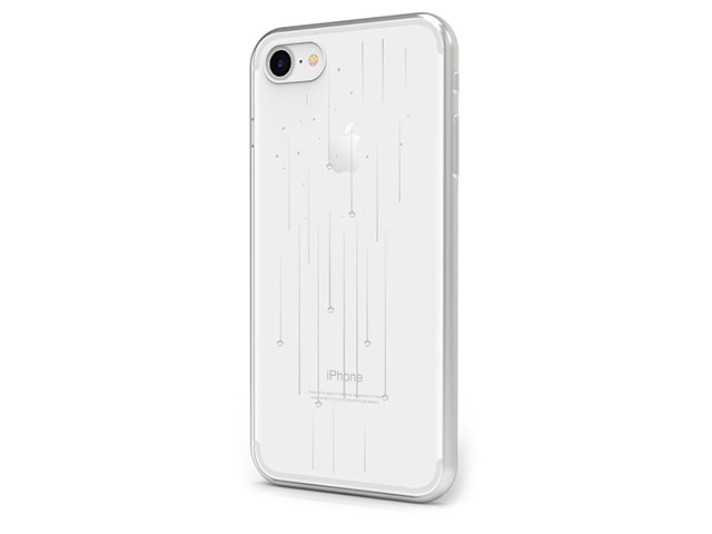 Чехол Azulo Star case для Apple iPhone 7 (серебристый, пластиковый)
