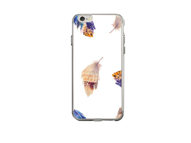 Чехол Azulo Fancy case для Apple iPhone 7 (Feathers, гелевый)