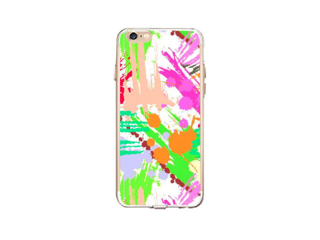 Чехол Azulo Fancy case для Apple iPhone 7 (Paint Strokes, гелевый)