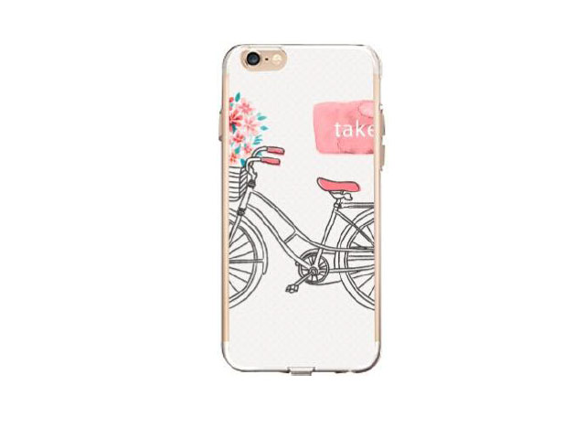 Чехол Azulo Fancy case для Apple iPhone 7 (Bicycle, гелевый)