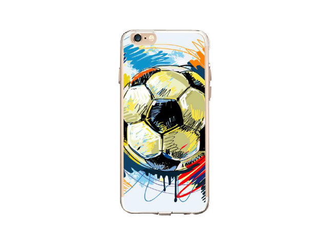 Чехол Azulo Fancy case для Apple iPhone 7 (Soccer Ball, гелевый)