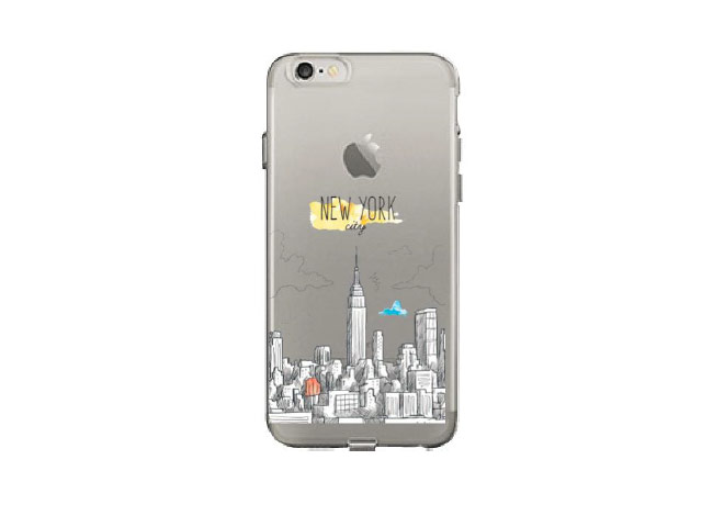 Чехол Azulo Fancy case для Apple iPhone 7 (New York, гелевый)
