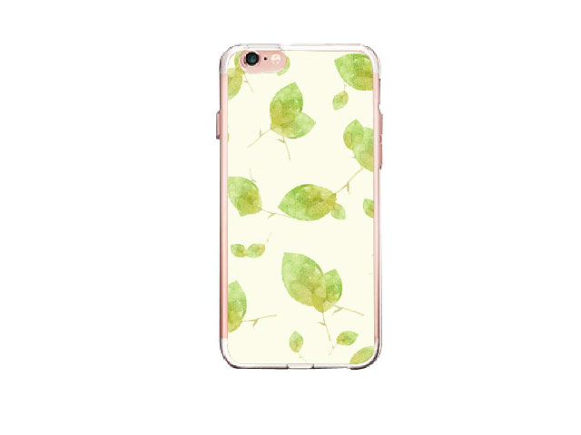 Чехол Azulo Fancy case для Apple iPhone 7 (Leafs, гелевый)