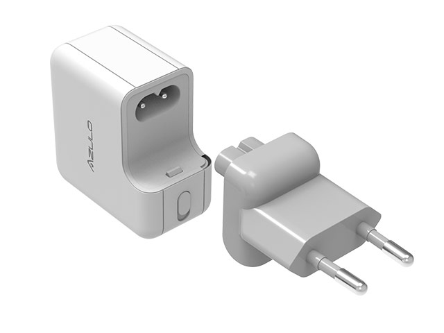 Зарядное устройство Azulo Wall Charger универсальное (сетевое, 2.1A, 2xUSB, белое)