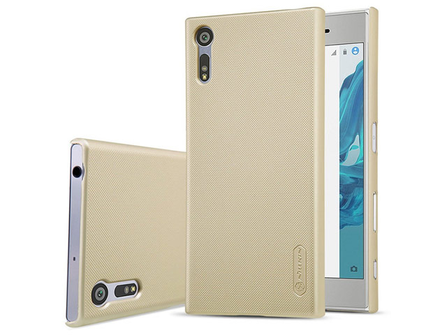 Чехол Nillkin Hard case для Sony Xperia XZ (золотистый, пластиковый)